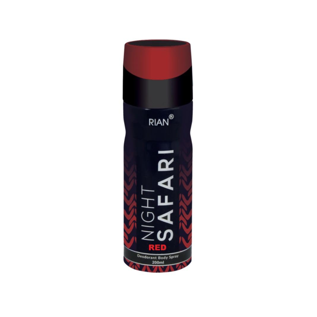 RIAN Night Safari Red Deodorant Body Spray (200 ml)
