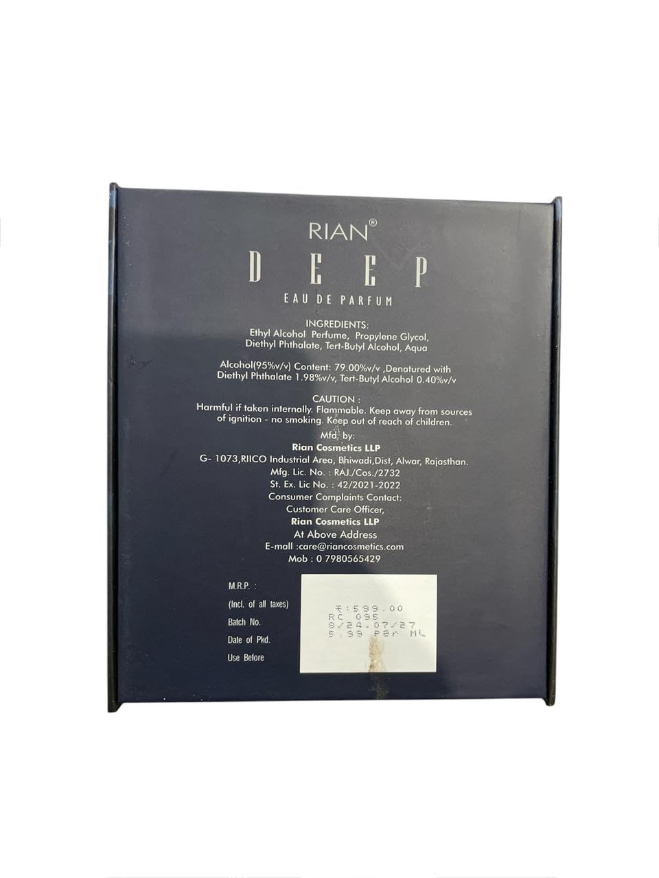 RIAN Deep Eau De Parfum – 100ml