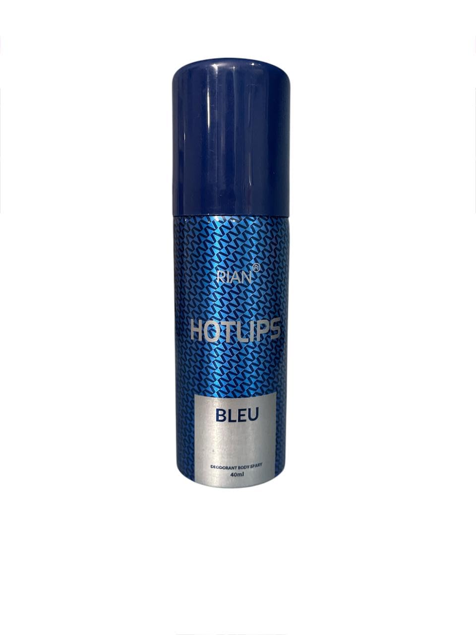 Click to see full view  Ask Rufus  What does it smell like?   Is this deodorant long-lasting?   Can it be used on sensitive skin?   Ask something else RIAN Hotlips Bleu Deodorant Body Spray – 40ml