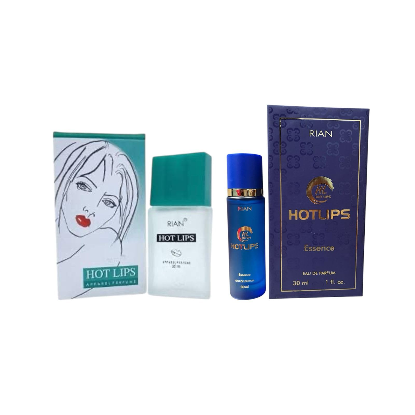 RIAN Hot Lips Perfume & Essence Combo – 30ml Apparel Perfume + 30ml Eau de Parfum