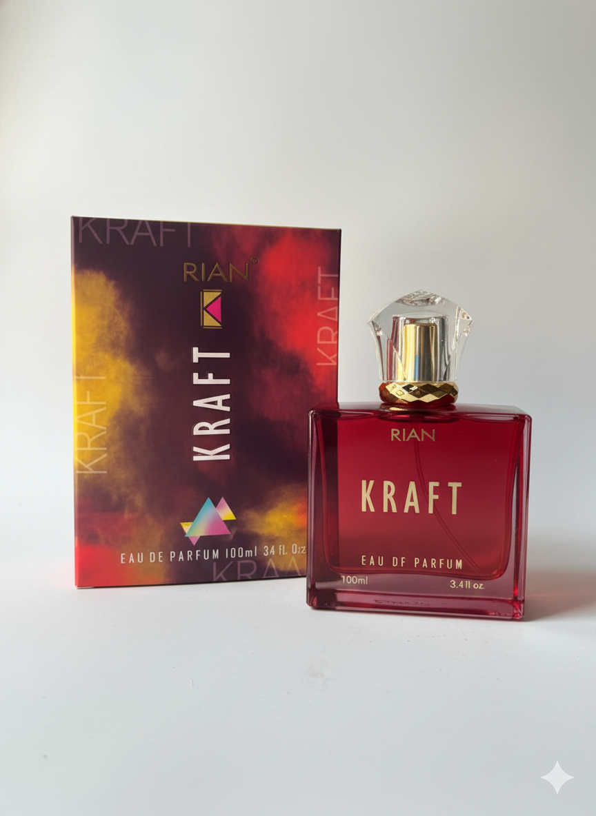 RIAN Kraft Eau De Parfum – 100ml | Long-Lasting Luxury Perfume | For Men & Women | Elegant Fragrance | Premium Packaging