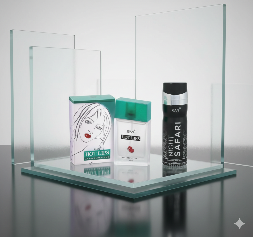 RIAN Hotlips Apparel Perfume (100ml) & Night Safari Deodorant (200ml) Combo