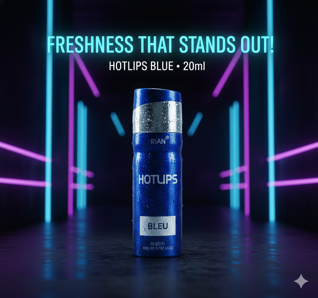 RIAN Hotlips Bleu Deodorant Body Spray – 200ml