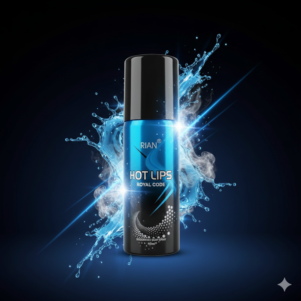 RIAN Hot Lips Royal Code Deodorant Body Spray – 40ml | Bold & Fresh Fragrance | Long-Lasting Protection | Travel Size | For Men & Women | Skin Friendly