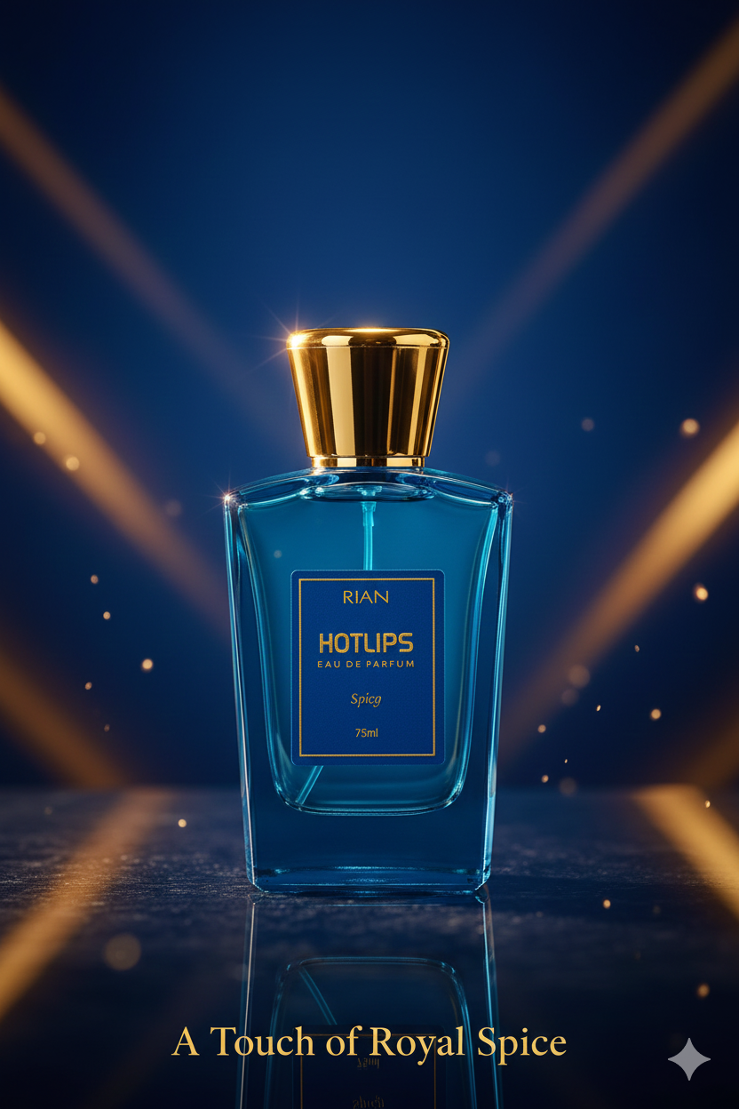 RIAN HOTLIPS Eau de Parfum – Spicy, Long-Lasting Fragrance for Women, 75ml