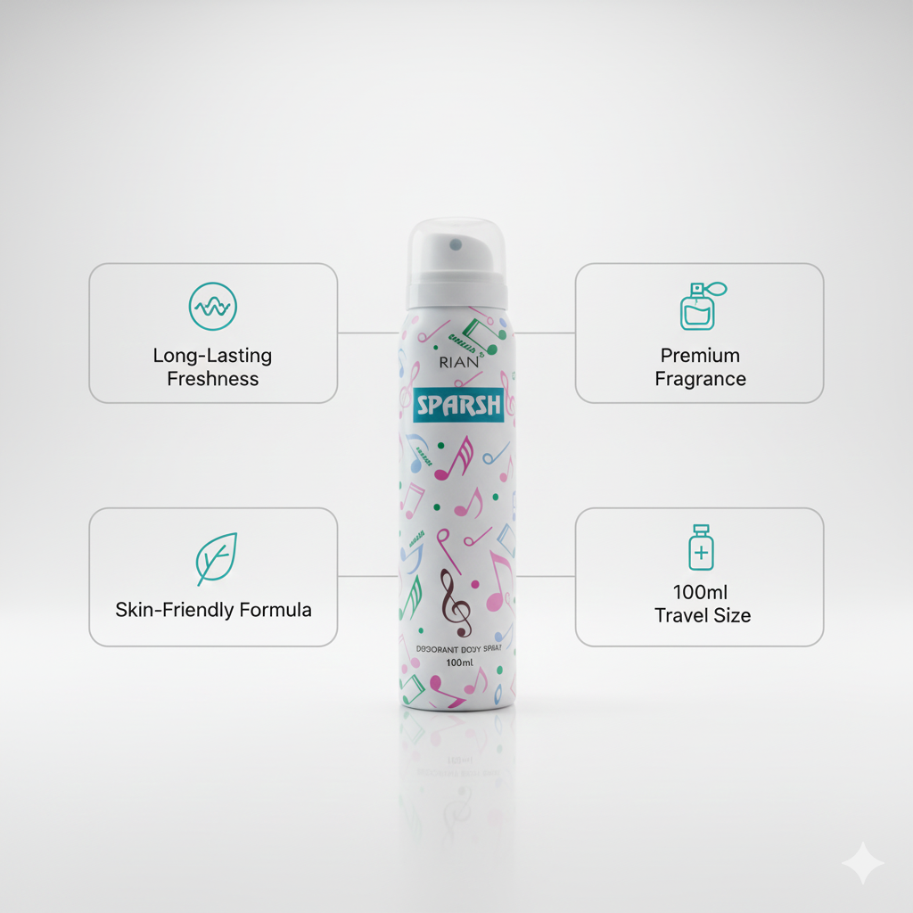 RIAN Deodorant Body Spray - Sparsh Music (100ml)