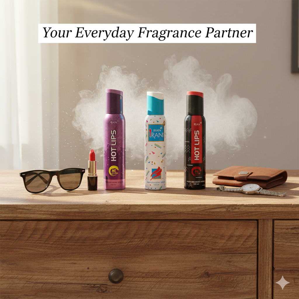 Rian Perfume Body Spray Combo – Hot Lips RED, PRIETY, IRANI (3 x 150ml)