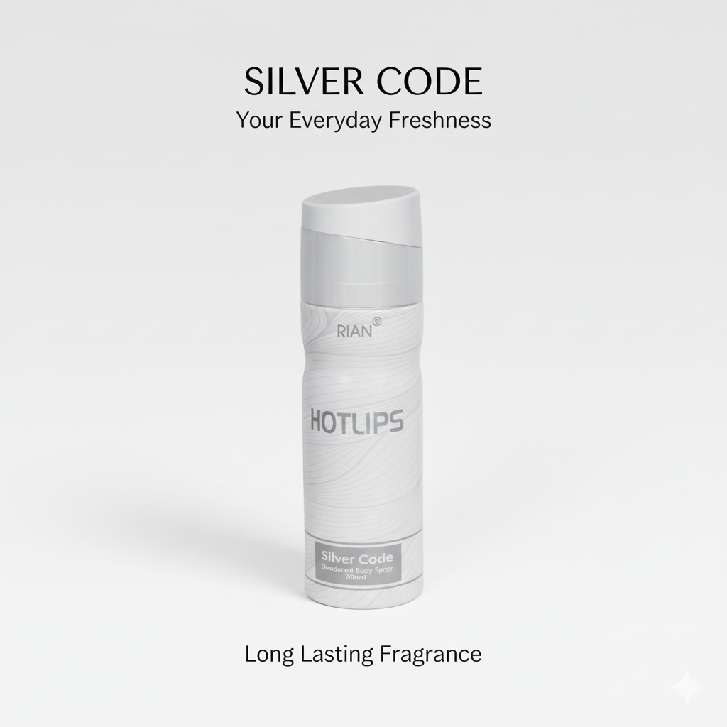 RIAN Hotlips Silver Code Deodorant Body Spray - 200ml