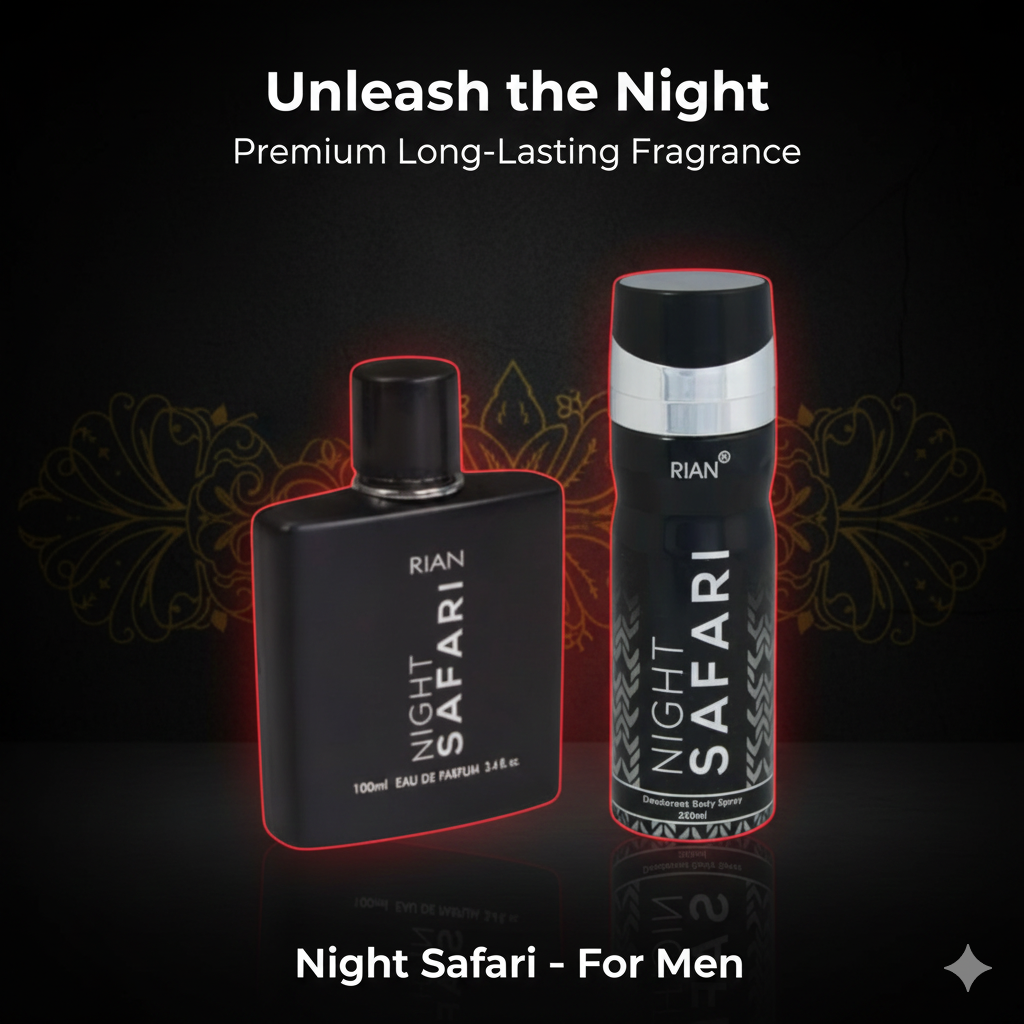 RIAN Night Safari Gift Set – Perfume (100ml) & Deodorant Spray (200ml)
