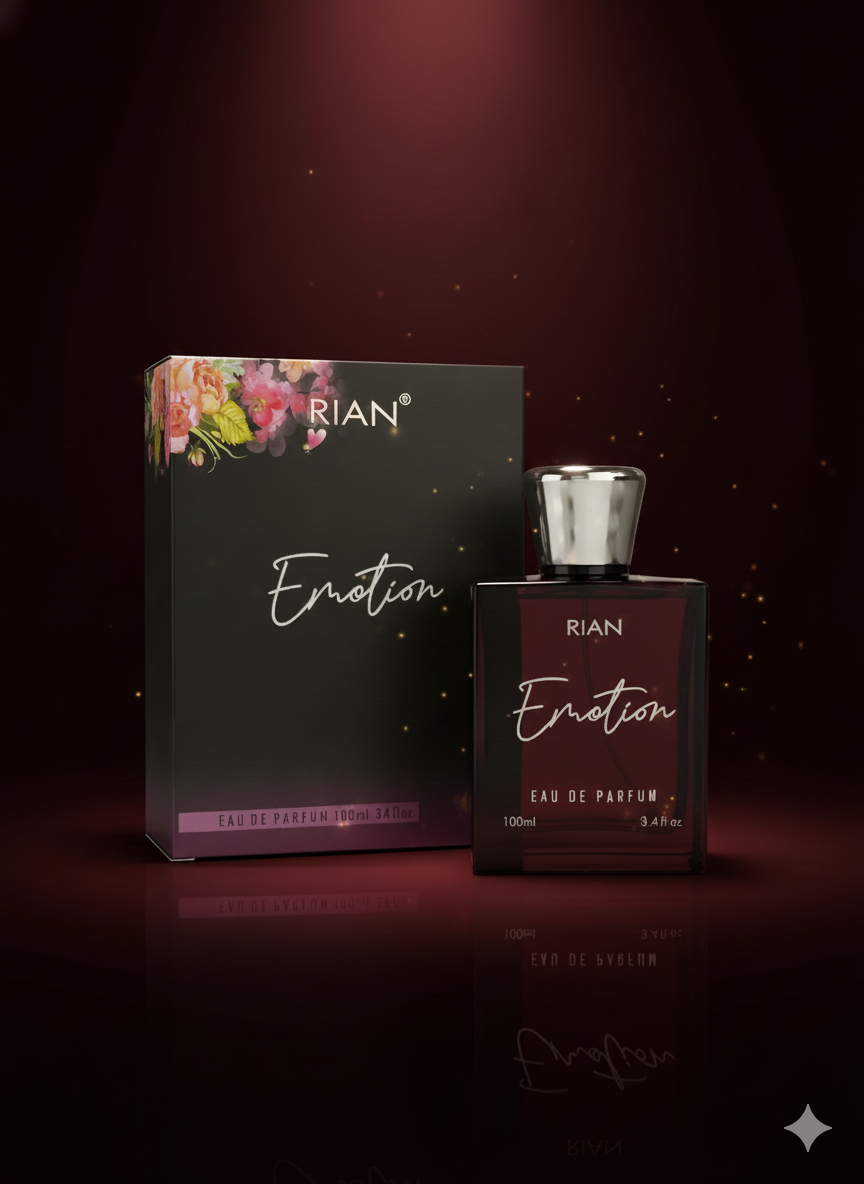 RIAN Emotion Eau De Parfum – 100ml | Premium Long-Lasting Perfume for Men & Women | Elegant Fragrance | Luxury Gift Pack