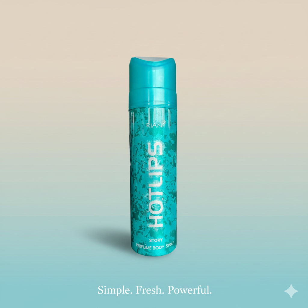 RIAN HOTLIPS Story Perfume Body Spray | 0% Gas | Long-Lasting Fragrance | For Men & Women | 120ml