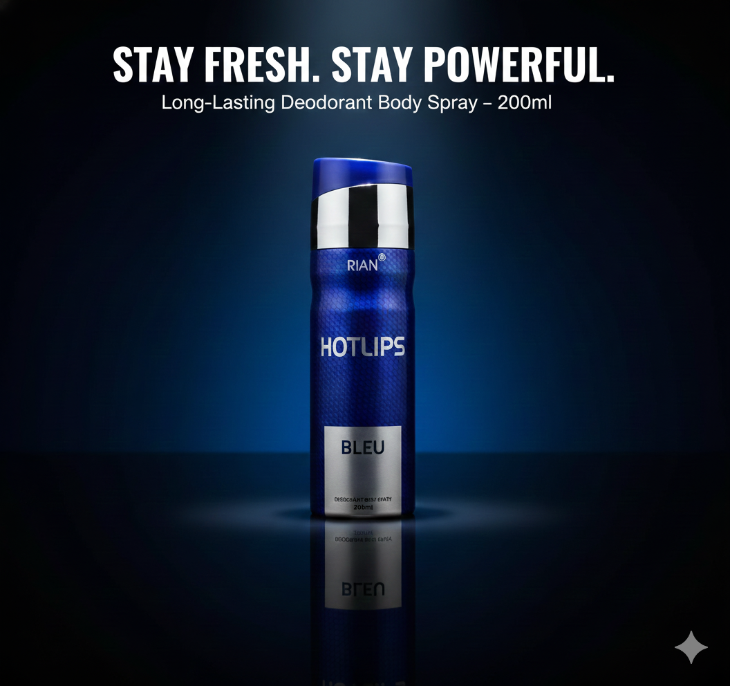 RIAN Hotlips Bleu Deodorant Body Spray – 200ml