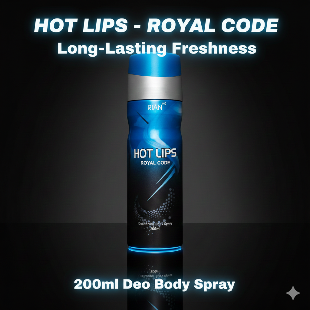 RIAN Hotlips Royal Code Deodorant Body Spray – 200ml