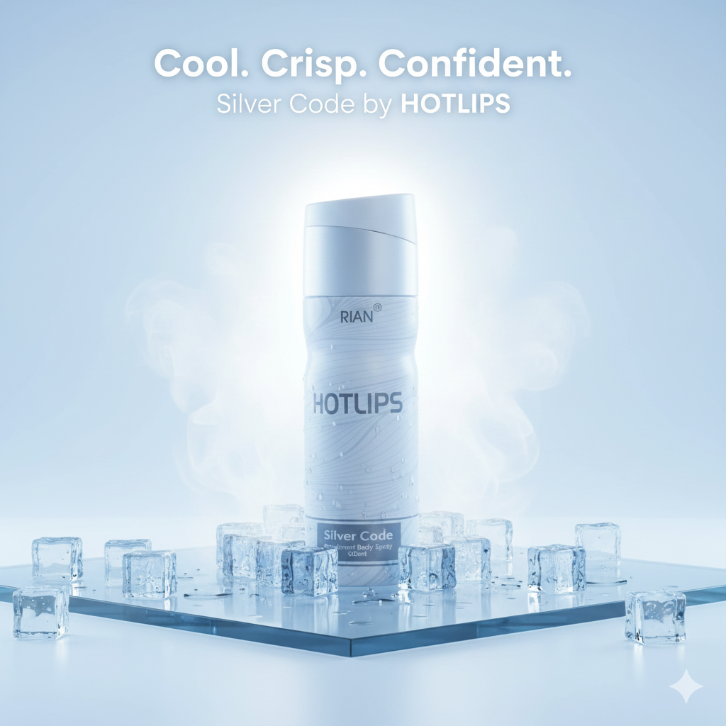 RIAN Hotlips Silver Code Deodorant Body Spray - 200ml