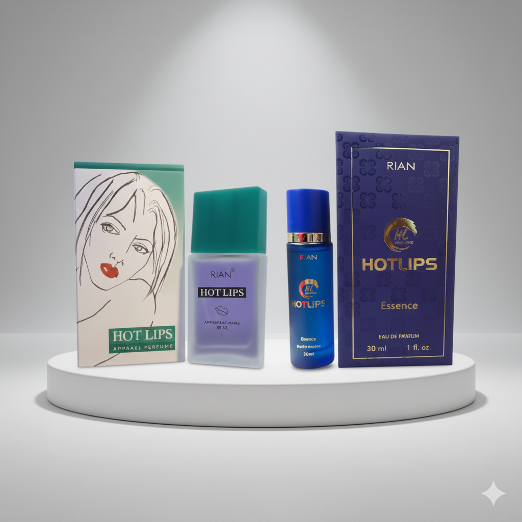 RIAN Hot Lips Perfume & Essence Combo – 30ml Apparel Perfume + 30ml Eau de Parfum