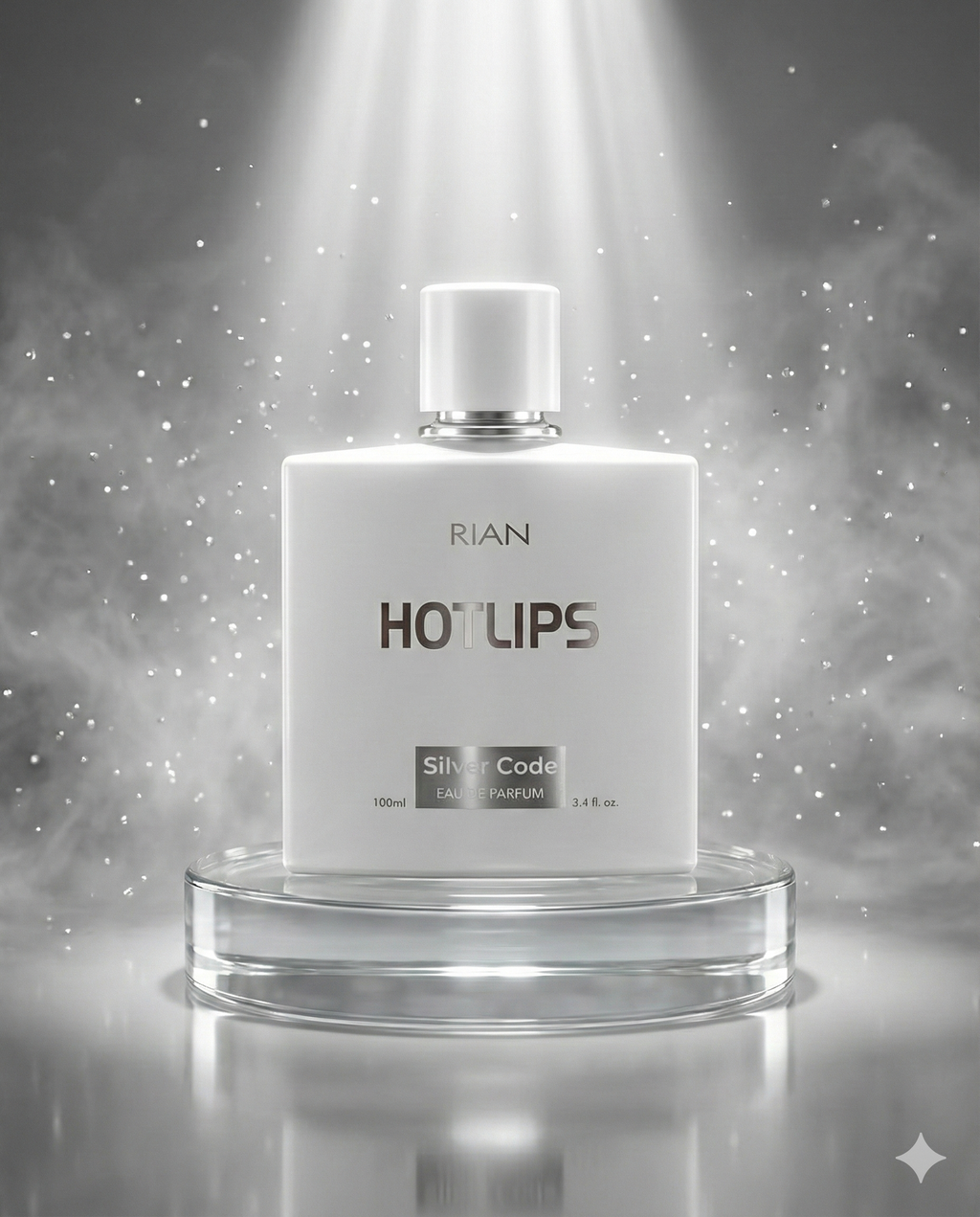 RIAN HOTLIPS Silver Code Eau de Parfum 100ml – Long-Lasting Premium Fragrance for Men & Women