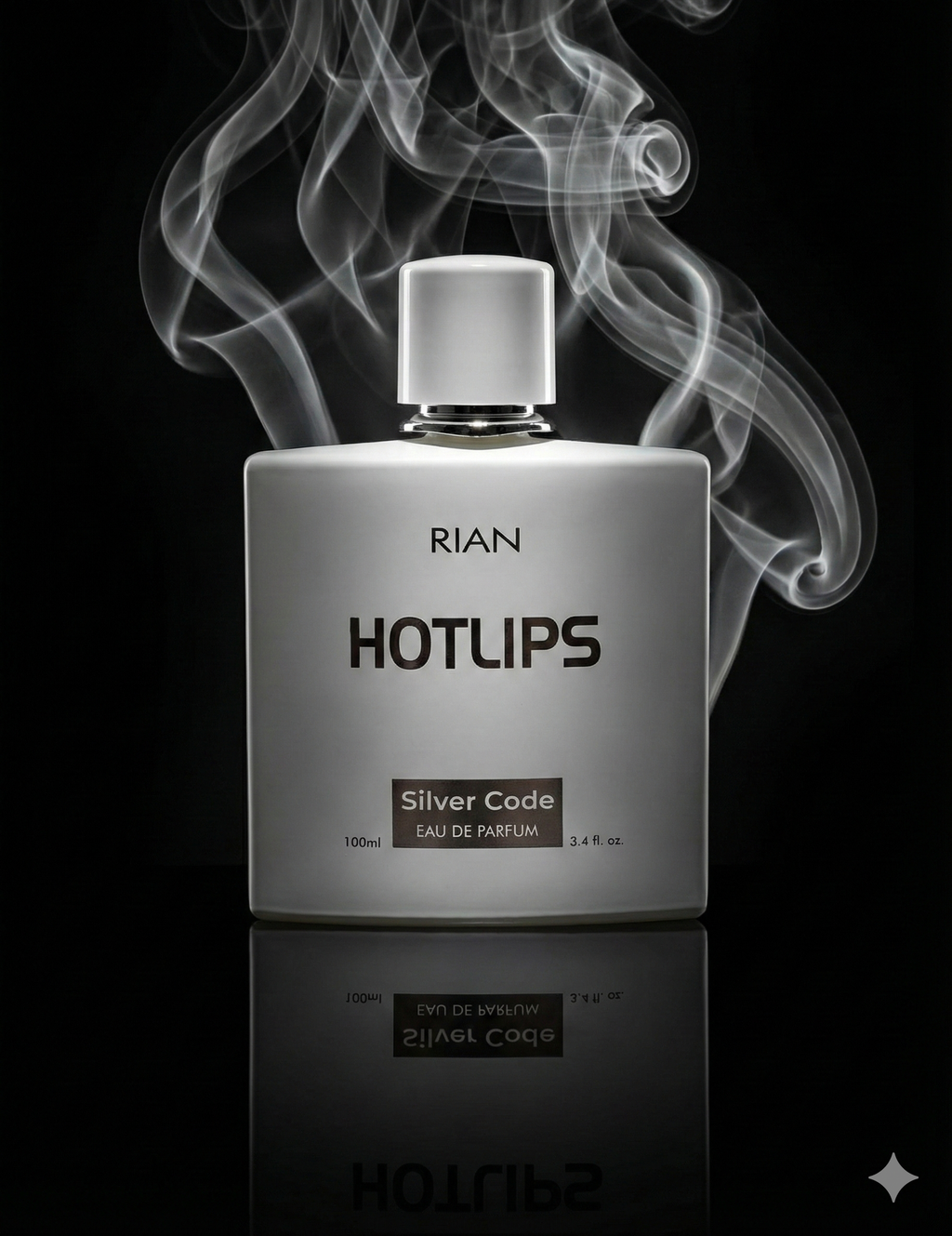 RIAN HOTLIPS Silver Code Eau de Parfum 100ml – Long-Lasting Premium Fragrance for Men & Women