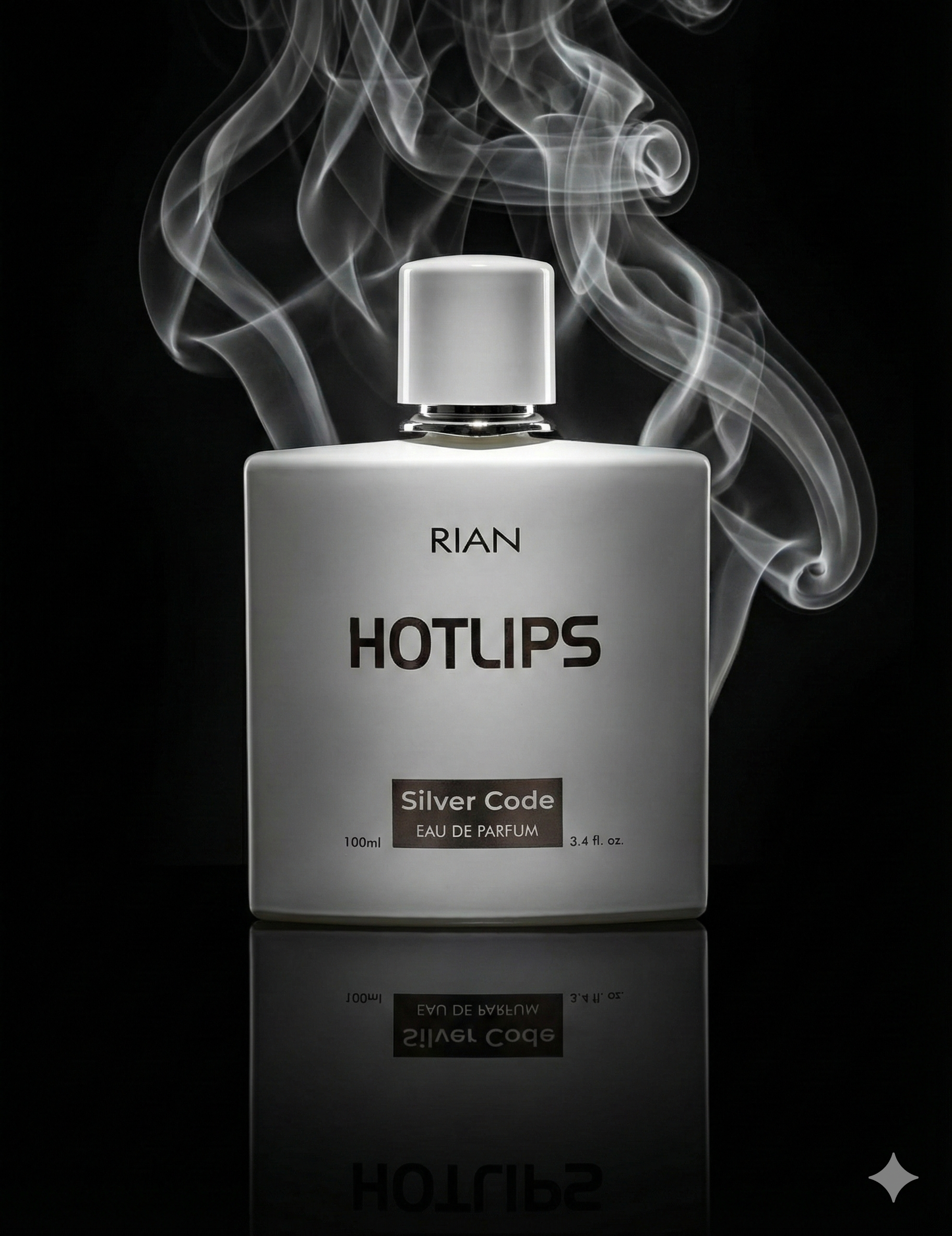 RIAN HOTLIPS Silver Code Eau de Parfum 100ml – Long-Lasting Premium Fragrance for Men & Women