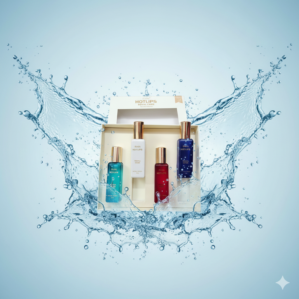 Rian HOTLIPS Mini Perfume Set – Royal Code (Pack of 4, 20ml Each)