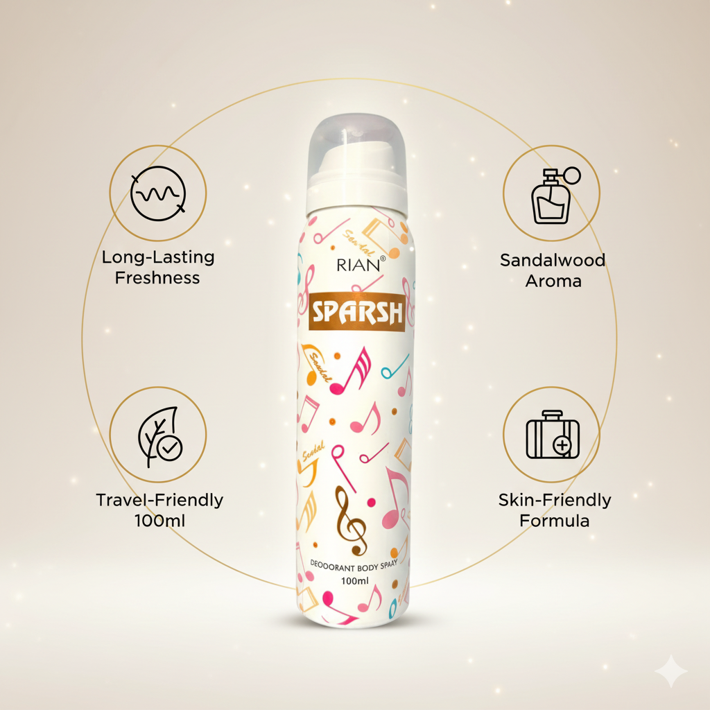 RIAN Deodorant Body Spray - Sparsh Sandal (100ml)