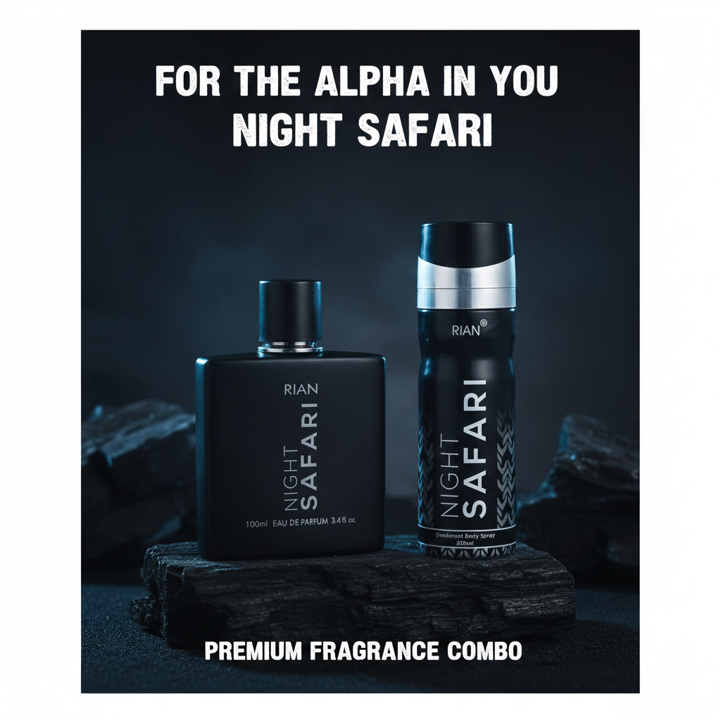 RIAN Night Safari Gift Set – Perfume (100ml) & Deodorant Spray (200ml)