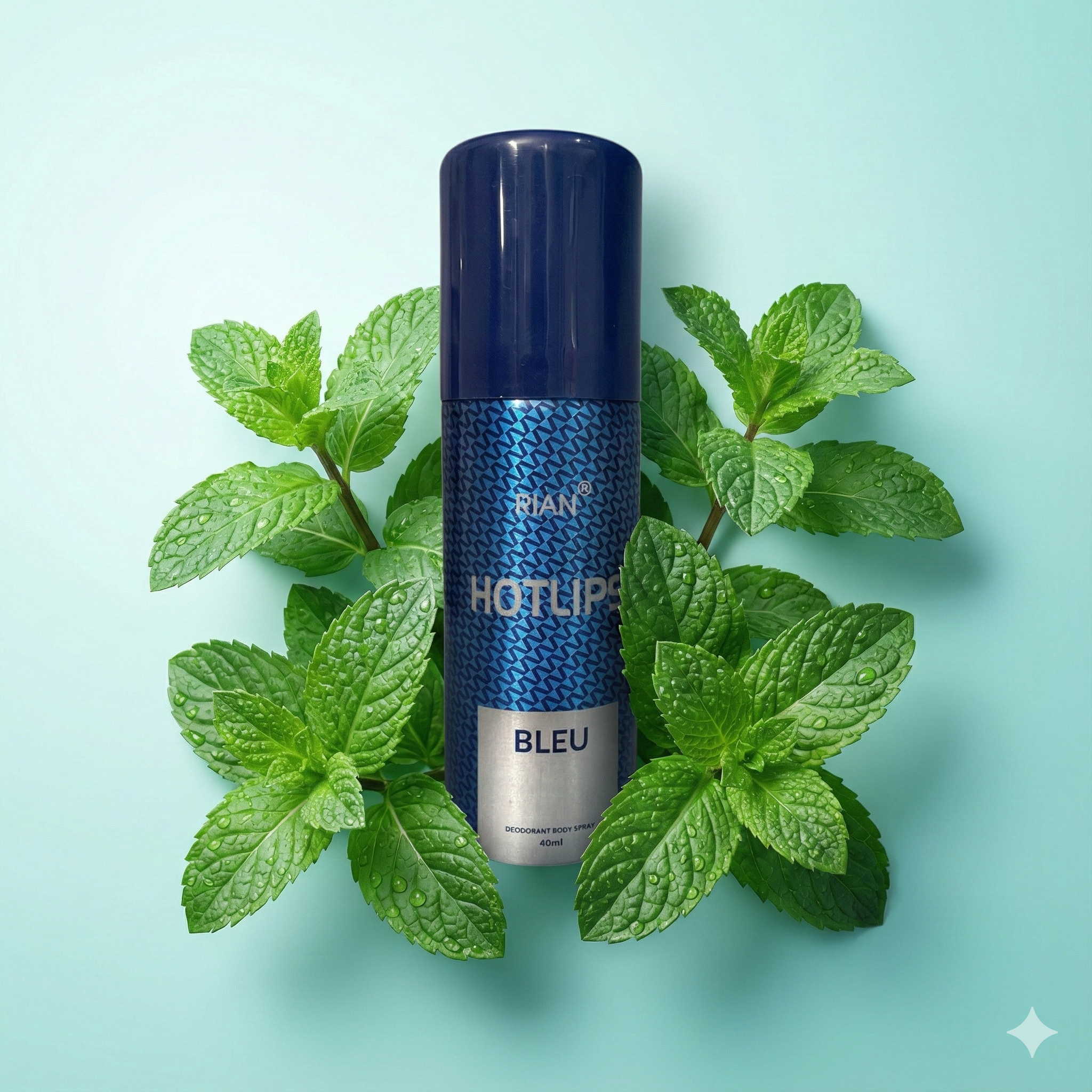 Click to see full view  Ask Rufus  What does it smell like?   Is this deodorant long-lasting?   Can it be used on sensitive skin?   Ask something else RIAN Hotlips Bleu Deodorant Body Spray – 40ml