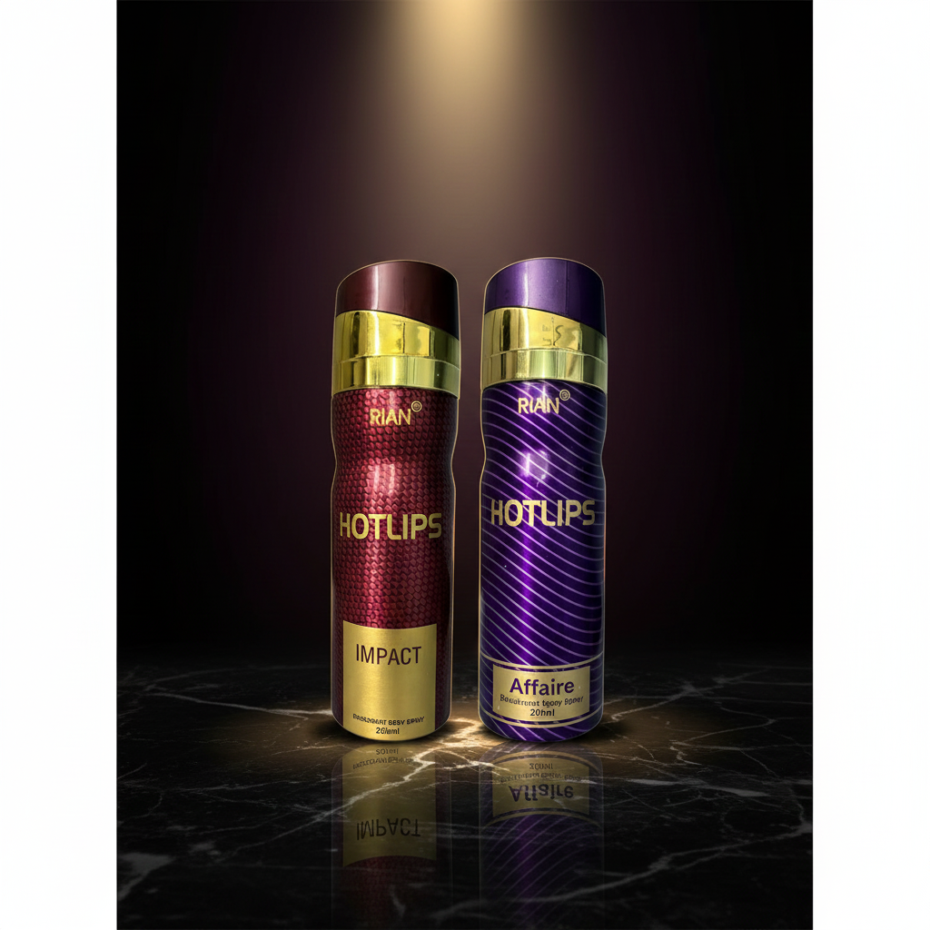 Rian Hot Lips Deodorant Body Spray Combo – Affaire & Impact (2 x 200ml)