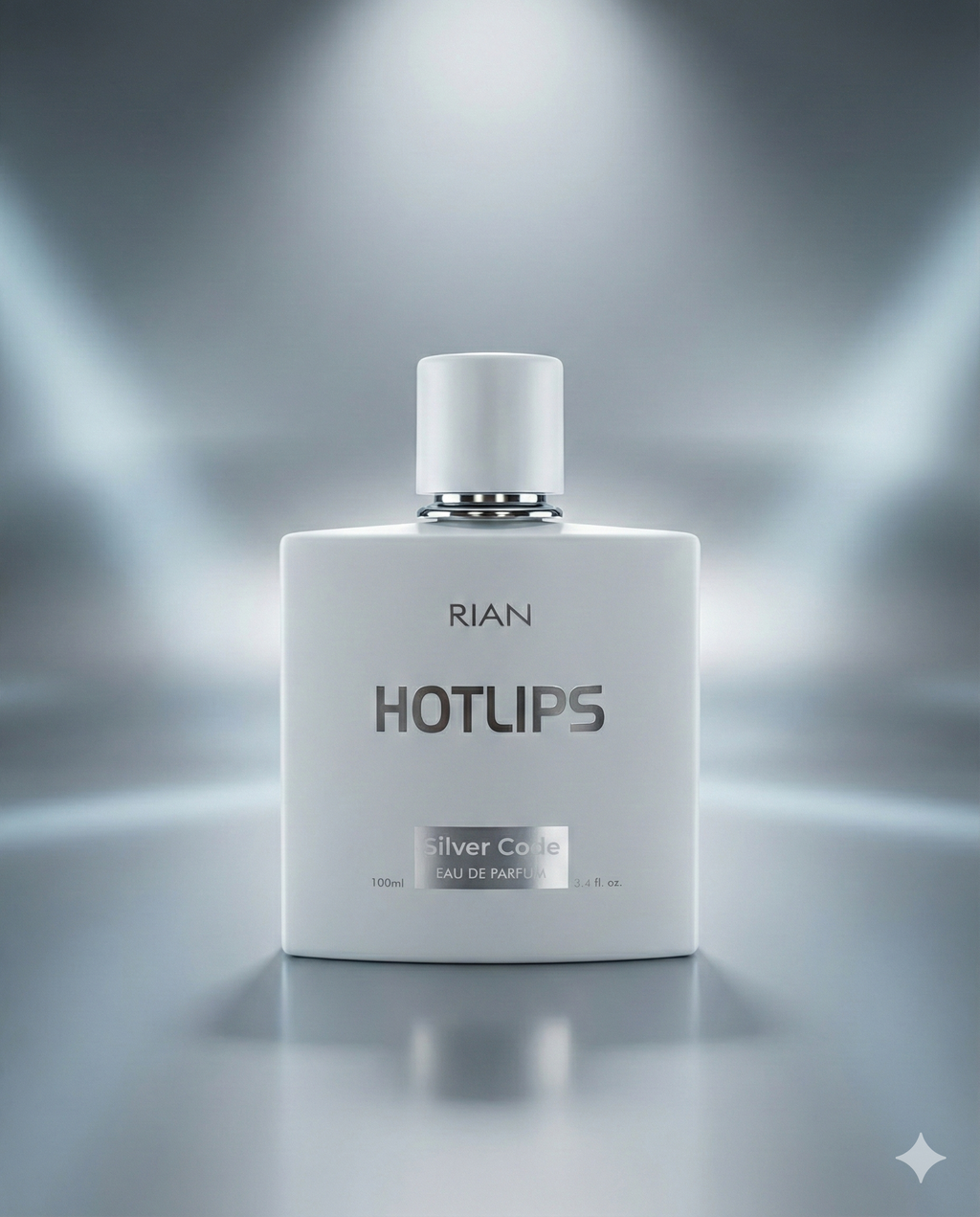 RIAN HOTLIPS Silver Code Eau de Parfum 100ml – Long-Lasting Premium Fragrance for Men & Women