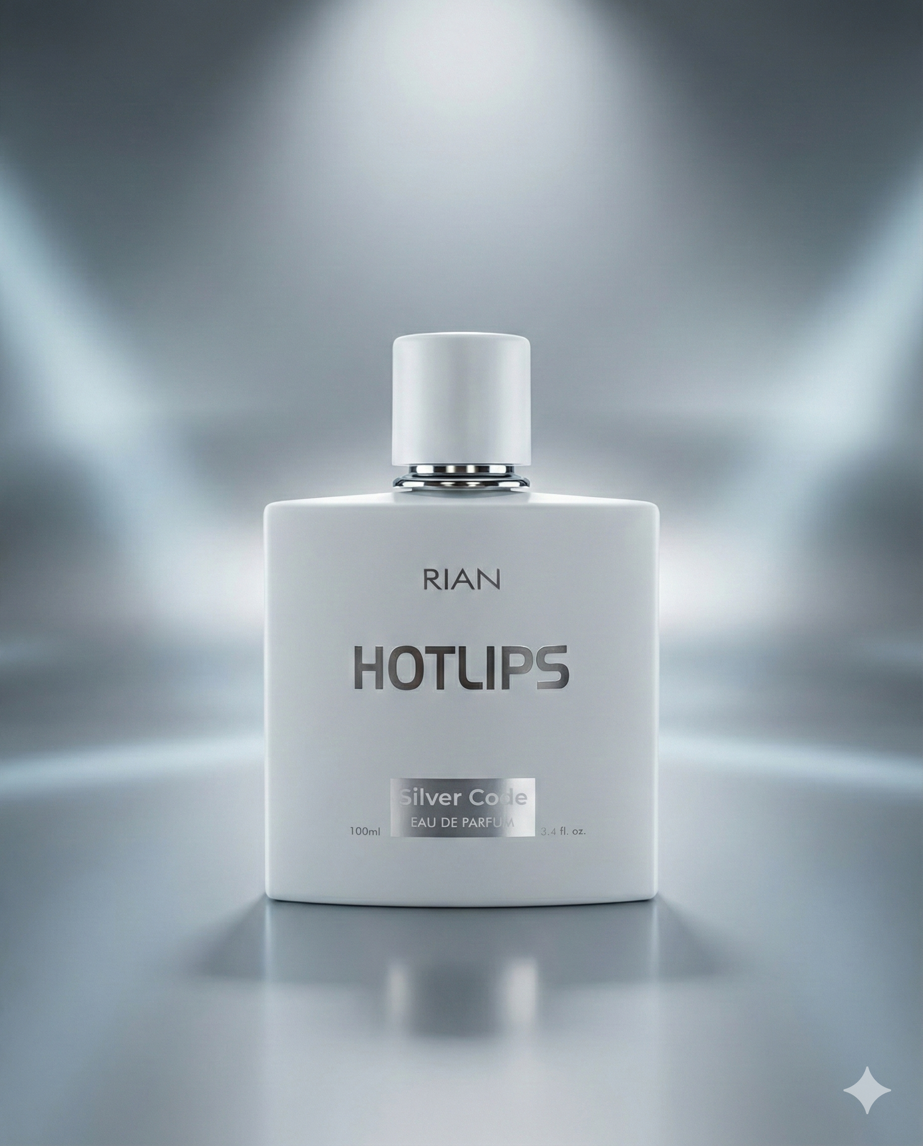 RIAN HOTLIPS Silver Code Eau de Parfum 100ml – Long-Lasting Premium Fragrance for Men & Women