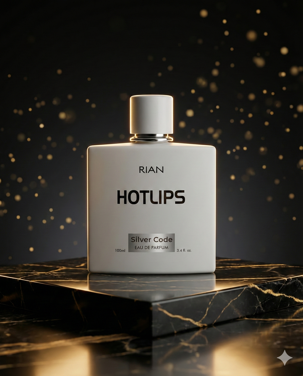 RIAN HOTLIPS Silver Code Eau de Parfum 100ml – Long-Lasting Premium Fragrance for Men & Women