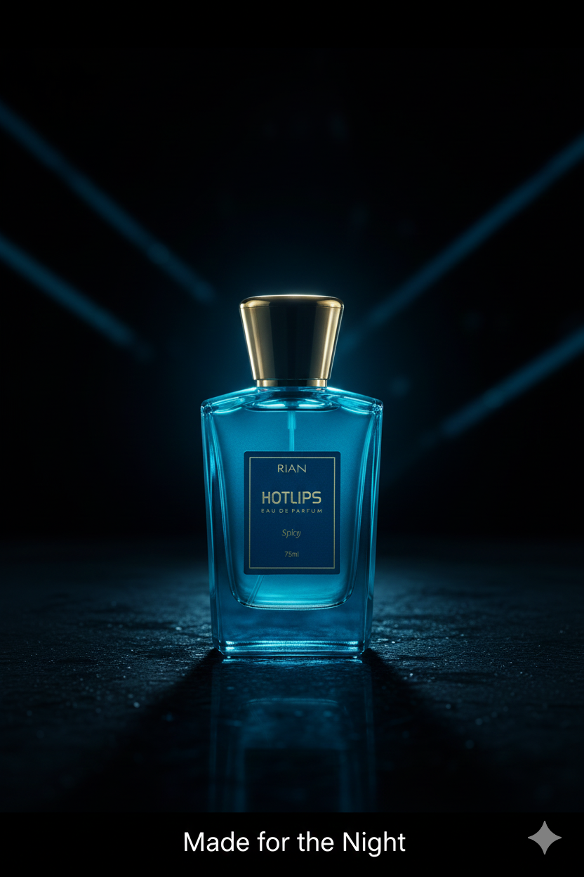 RIAN HOTLIPS Eau de Parfum – Spicy, Long-Lasting Fragrance for Women, 75ml