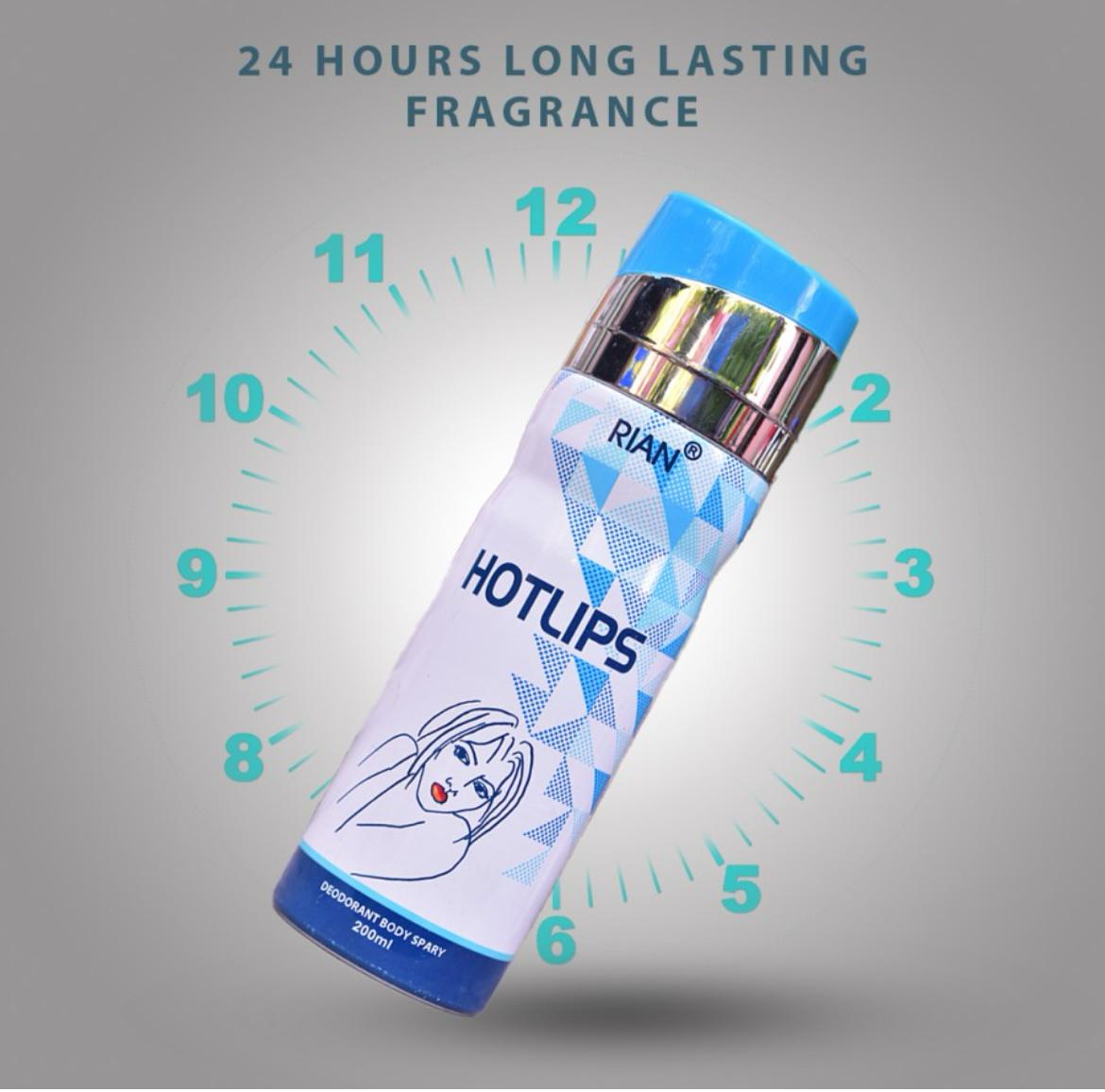 RIAN HOTLIPS Deodorant Body Spray – 200ml